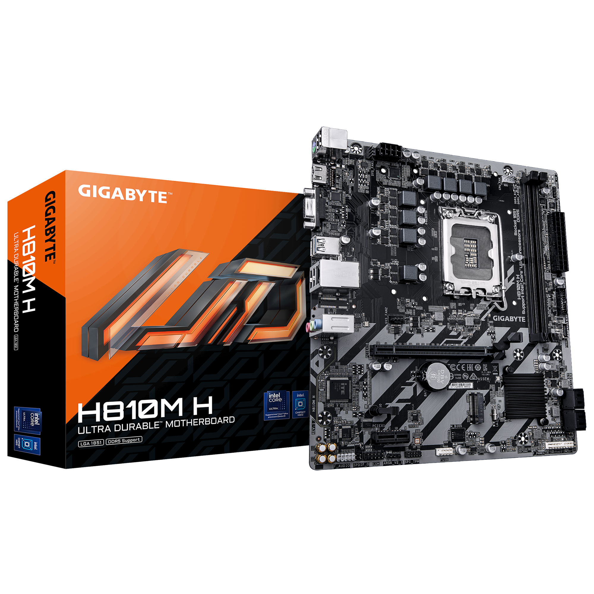 494240-h810m-h-4719331869540-0.webp Gigabyte H810M H Processor family Intel Processor socket LGA1851 DDR5 Supported hard disk drive interfaces SATA, M.2 Number of SATA connectors 4