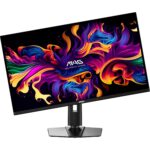 Monitor MSI 31.5″ Gaming Panel QD-OLED 3840×2160 16:9 165Hz 0.03 ms Swivel Pivot Height adjustable Tilt Colour Black MAG321UPQD-OLED