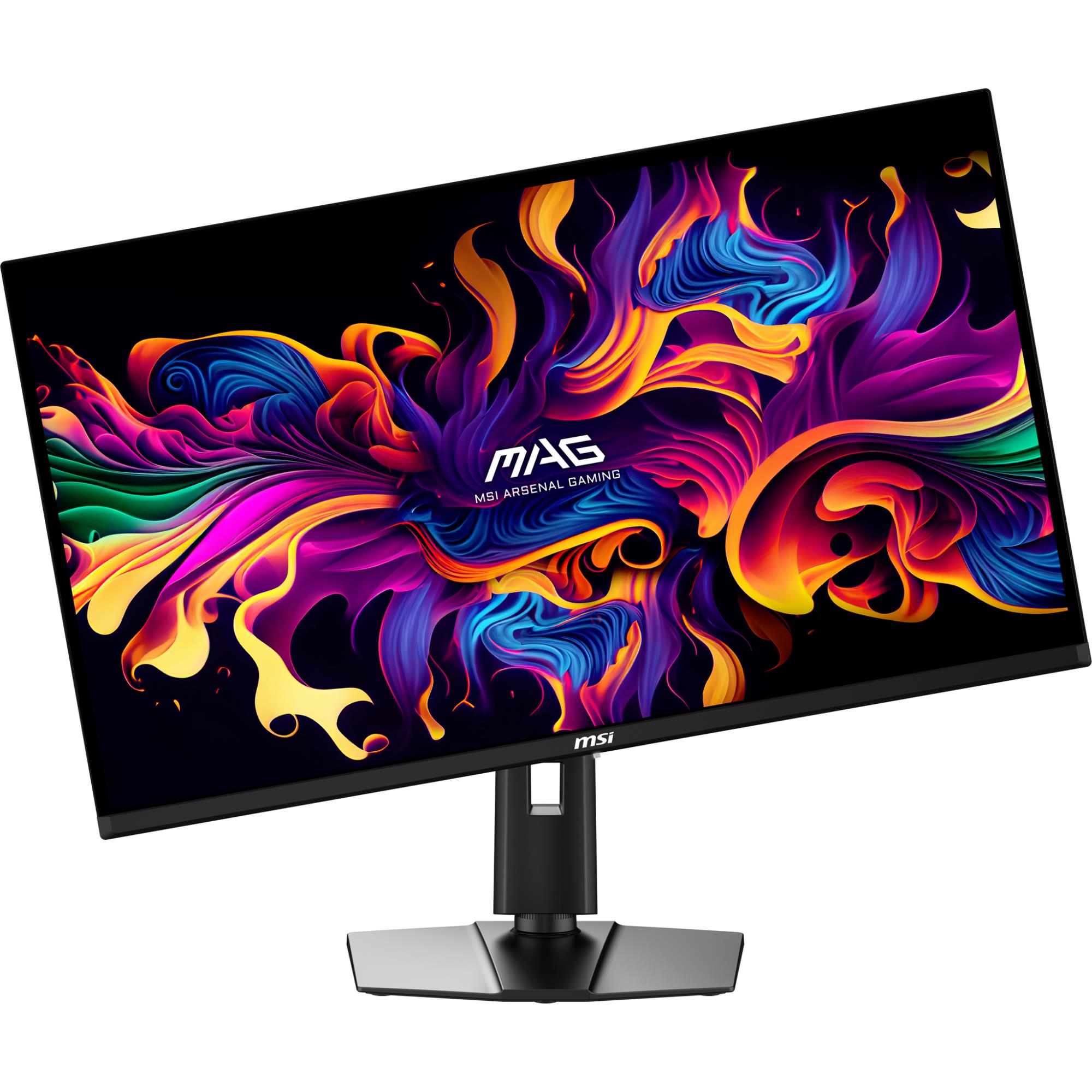 4dd871a4-8adb-497d-8dc8-f587a4d674c4 Monitor MSI 31.5″ Gaming Panel QD-OLED 3840×2160 16:9 165Hz 0.03 ms Swivel Pivot Height adjustable Tilt Colour Black MAG321UPQD-OLED