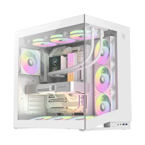 Gamemax Case   NEX C56 WH   ATX