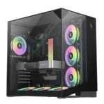 Gamemax Case   NEX C56 VC BK   ATX