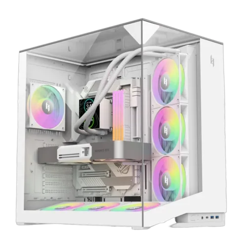 Gamemax Case   NEX C56 VC WH   ATX