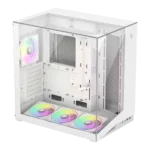 Gamemax Case   NEX C56 VC WH   ATX