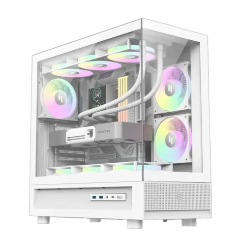 Gamemax Case   NEX C51 WH   ATX/BTF