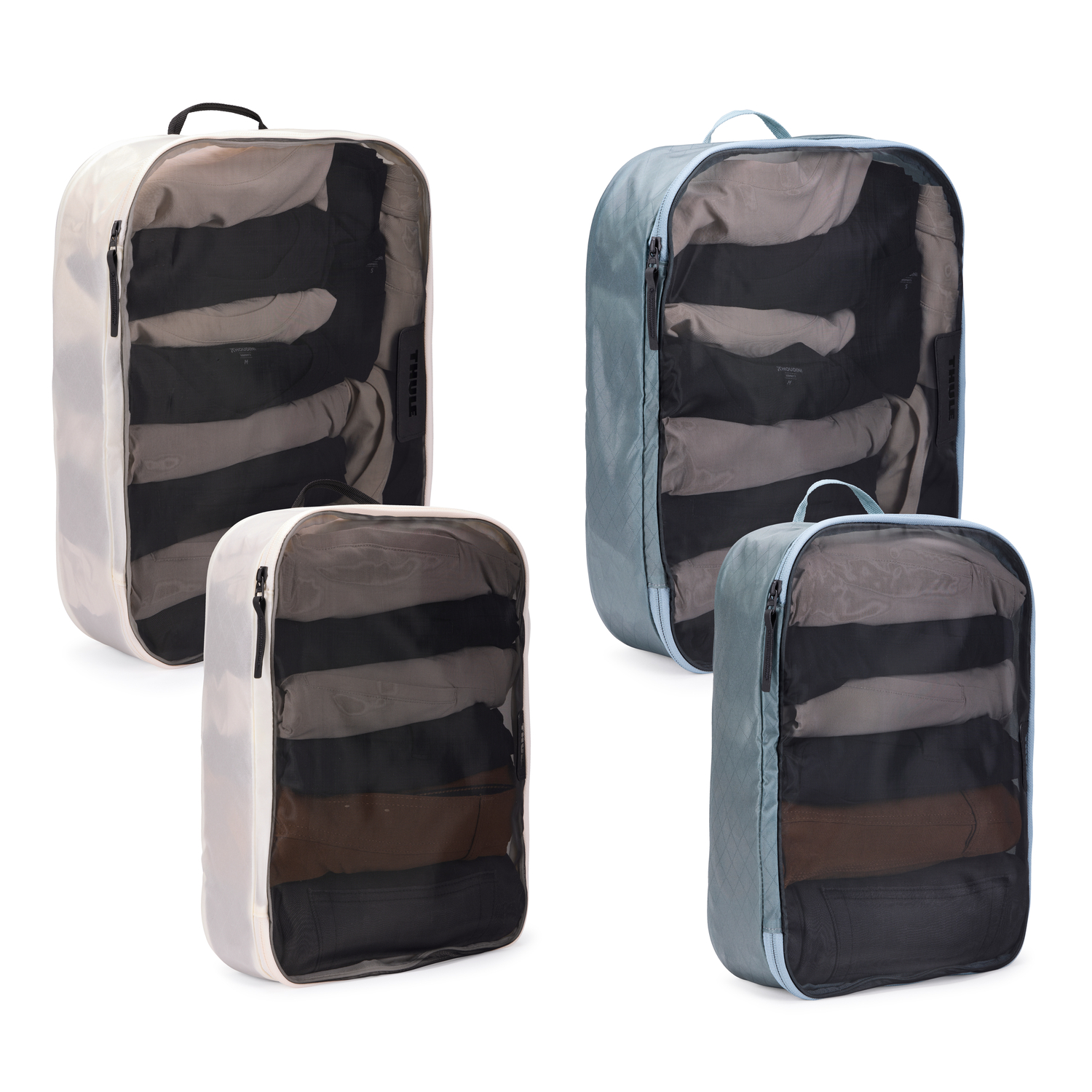 605029-3205580-085854261241-0.webp Thule Packing Cube, 2x Large, 2x Medium Packing Cube Pond Gray/White