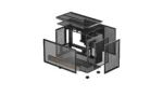 Deepcool Case   CH260 Wood   Black   Micro Tower