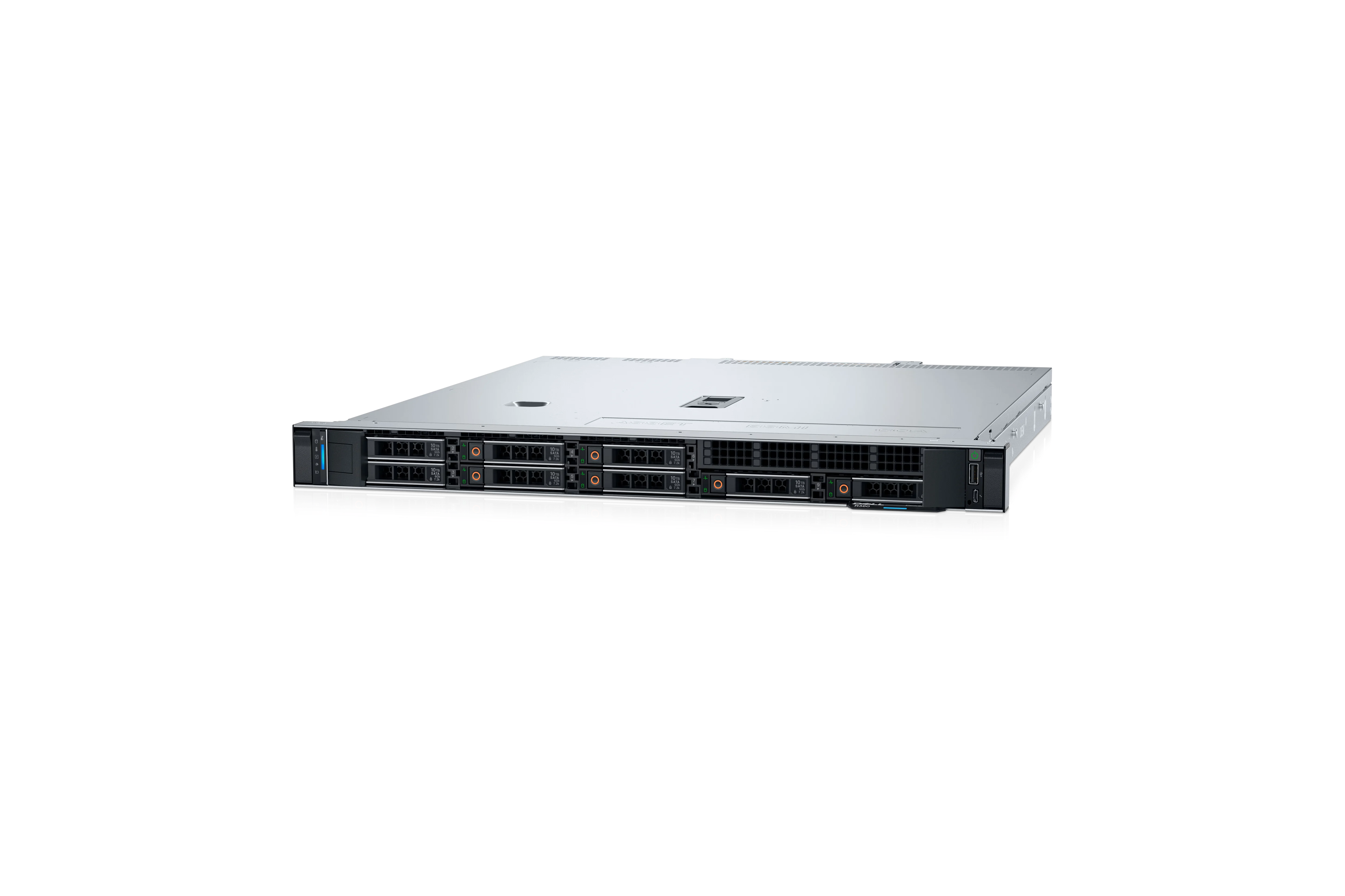 606477-emea-promo-r360-spl6-2000001419779-0.webp Dell PowerEdge R360 Rack (1U) Intel Xeon 6 1 6369P 8 16 3.3 GHz 2x32GB/1x480GB SATA Up to 8 x 2.5″ PERC H755 iDRAC9 Enterprise Power supply 2×700 W ReadyRails Sliding Rails No OS Warranty ProSupport NBD Onsite, 36 month(s)