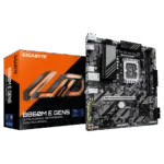 Gigabyte B860M E GEN5   Processor family Intel   Processor socket LGA1851   DDR5   Number of SATA connectors 4   Supported hard disk drive interfaces SATA, M.2