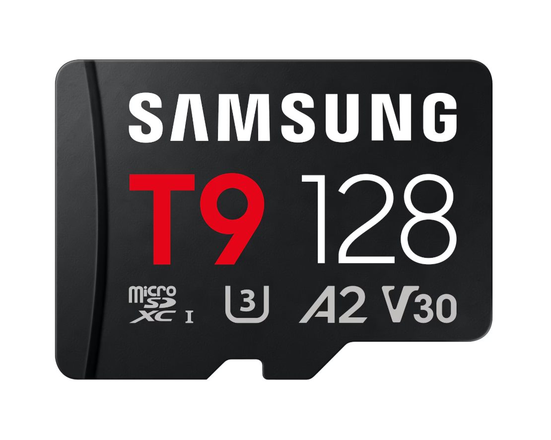 607193-mb-mh128t-ww-8806097718956-0.webp Samsung T9 MicroSD Card 128 GB microSDXC Flash memory class U3, V30, A2