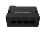Lanberg Switch PoE Extender 1xIn 3xOut Gigabit Ethernet Din Rail BT 90W metal clips   DIN-GE4-BT-90W