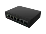 Lanberg Switch PoE 1xBT 3xAT SFP/ETH Din Unmanagment Fast Ethernet   ILFE-4P-1GE-1S-90