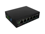 Lanberg Switch PoE 1xBT 3xAT SFP/ETH Din Unmanagment Fast Ethernet   ILFE-4P-1GE-1S-90