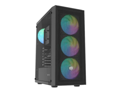 Fury PC Case   SHOBO SH8F ARGB   Black   Midi Tower