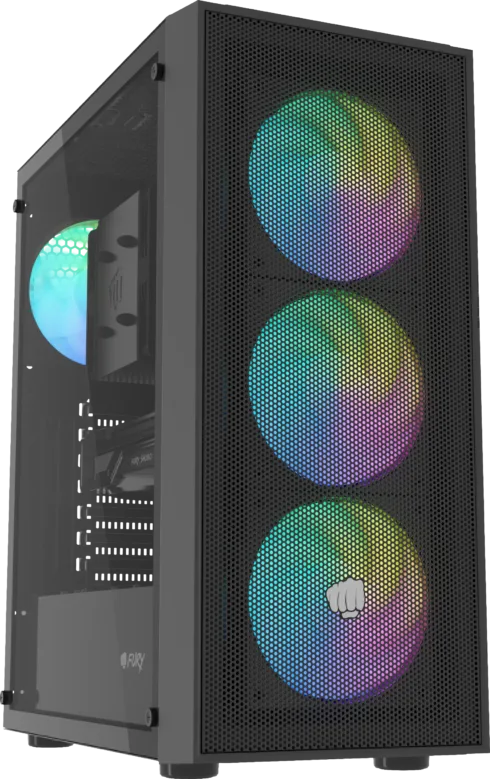 Fury PC Case   SHOBO SH8F ARGB   Black   Midi Tower