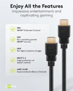 Goobay 80105 Soft HDMI High-Speed Cable with Ethernet   Soft   5 m