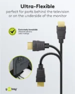 Goobay 80105 Soft HDMI High-Speed Cable with Ethernet   Soft   5 m