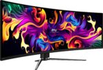 Monitor MSI 49 ” 5120 x 1440 pixels Dual QHD Native aspect ratio 32:9 QD-OLED Curved MPG491CQPXQD-OLED
