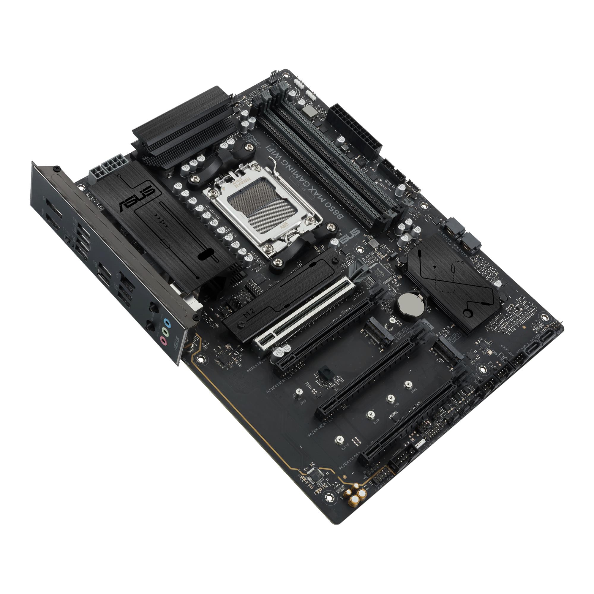 6b2599f7-f51a-4a03-8e9a-52c9f8db3bce Mainboard ASUS AMD B850 Socket AM5 ATX RAM DDR5-SDRAM 4xSlots Wi-Fi Yes Bluetooth Yes 3xNumber of M.2 (M) slots B850MAXGAMINGWIFI