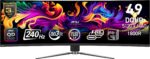 Monitor MSI 49 ” 5120 x 1440 pixels Dual QHD Native aspect ratio 32:9 QD-OLED Curved MPG491CQPXQD-OLED