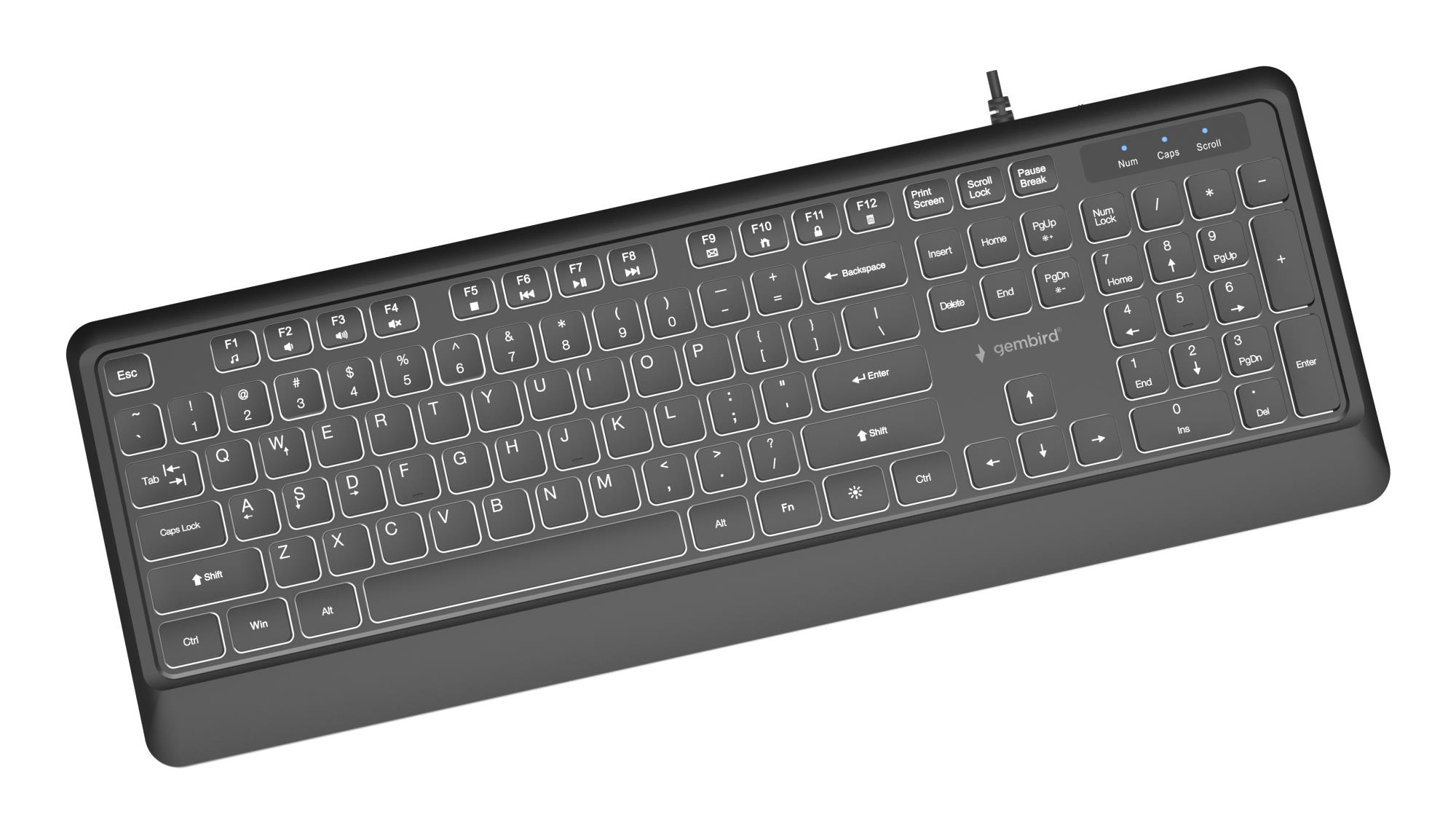 773666cd-9a5a-4899-8457-b2740822ad32 KEYBOARD MULTIMEDIA USB ENG/BLACK KB-UML-04 GEMBIRD