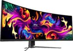 Monitor MSI 49 ” 5120 x 1440 pixels Dual QHD Native aspect ratio 32:9 QD-OLED Curved MPG491CQPXQD-OLED