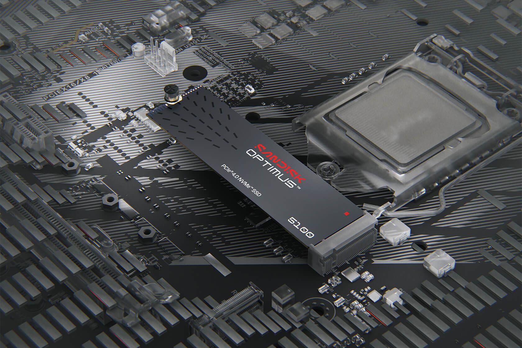7e542a3a-7db5-4e68-b38d-7817c770df74 SSD SANDISK 600xTBW rating MTBF 1750000 h Read speed 7100 MB/s Write speed 6700 MB/s NVMe Yes PCI Express 4.0 M.2 1000 GB SDSP51100TAN-000E0