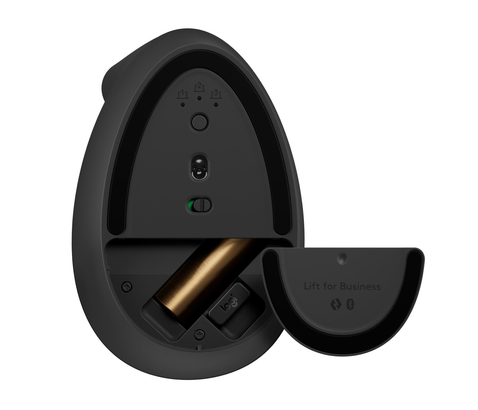87ec1f27-dea1-4812-824c-e4e6ead4cc7b MOUSE USB OPTICAL WRL VERTICAL/GRAP/BLACK 910-006495 LOGITECH