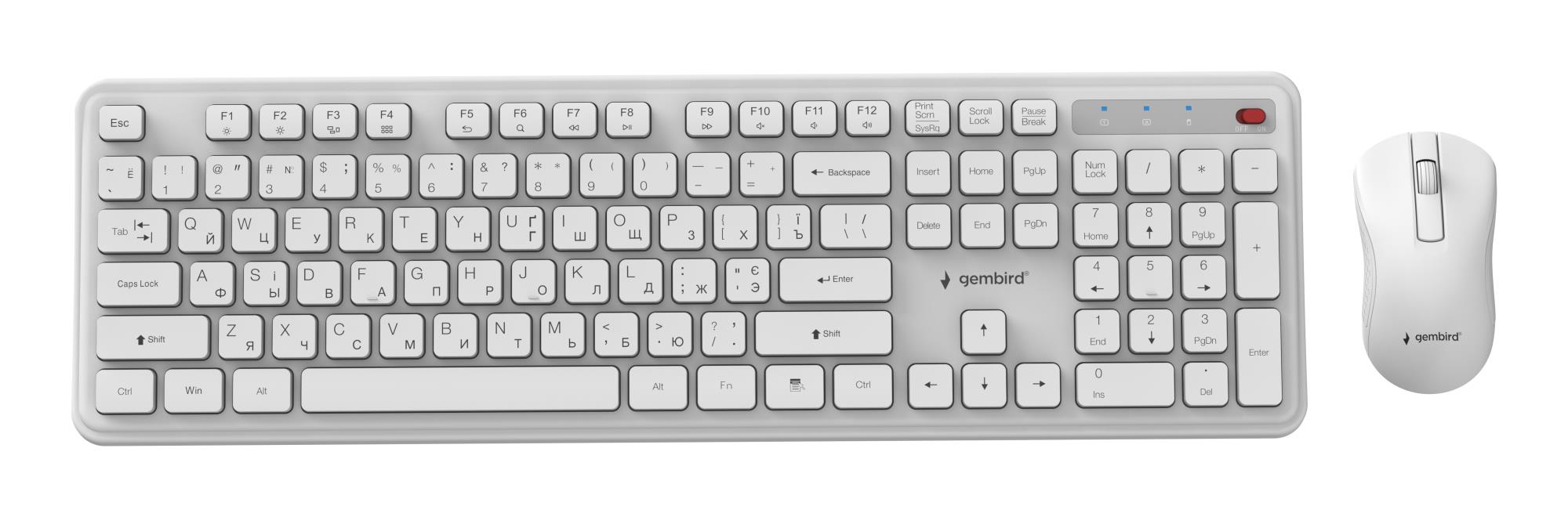 90c5756d-a7b2-4664-b72b-09d0d5201134 KEYBOARD +MOUSE WRL CYRILLIC/WH KBS-WPS-01-W-CYRL GEMBIRD