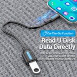 CABLE USB3.1C MALE TO A FEMALE/0.15M BLACK CCVBB VENTION