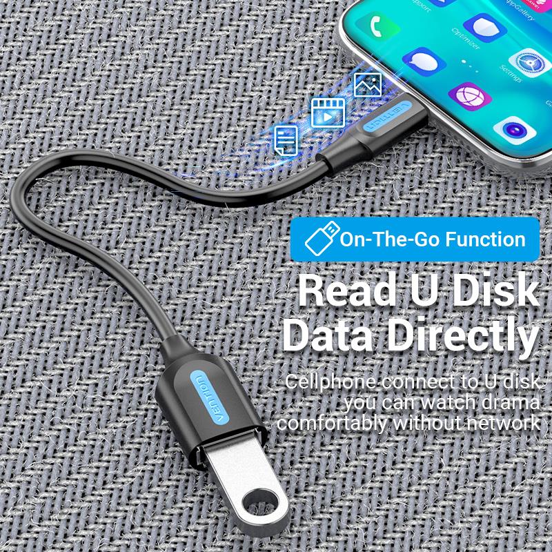 9edb58c3-8195-45a4-b2f6-dba1dcf39daf CABLE USB3.1C MALE TO A FEMALE/0.15M BLACK CCVBB VENTION