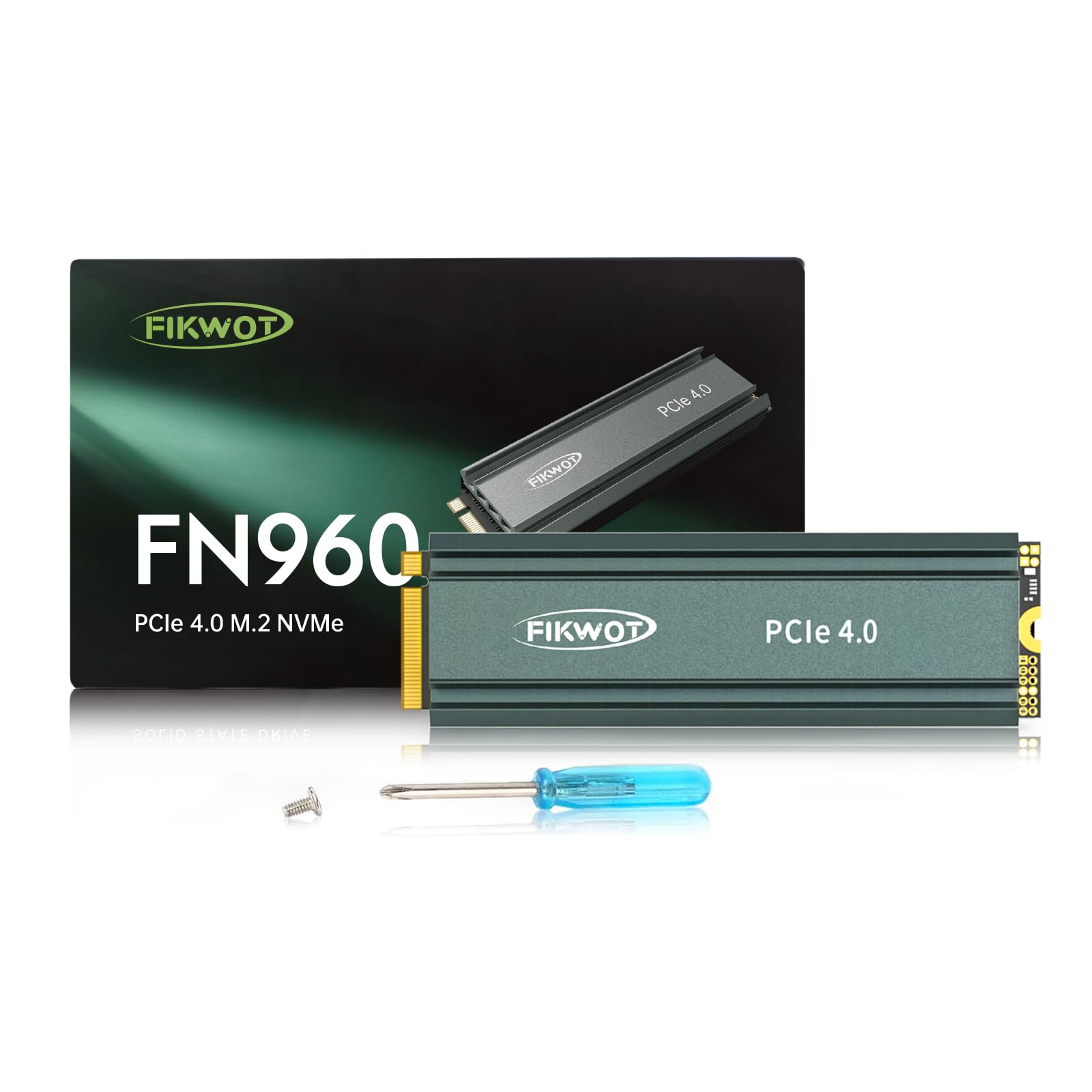 PCIe4.0-5000MB_s_WithHeatsink_512GB-01.jpg Fikwot FN960 2TB M.2 2280 NVMe PCIe Gen4 x4 SSD su radiatoriumi (Heatsink)