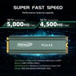 Fikwot FN960 2TB M.2 2280 NVMe PCIe Gen4 x4 SSD su radiatoriumi (Heatsink)