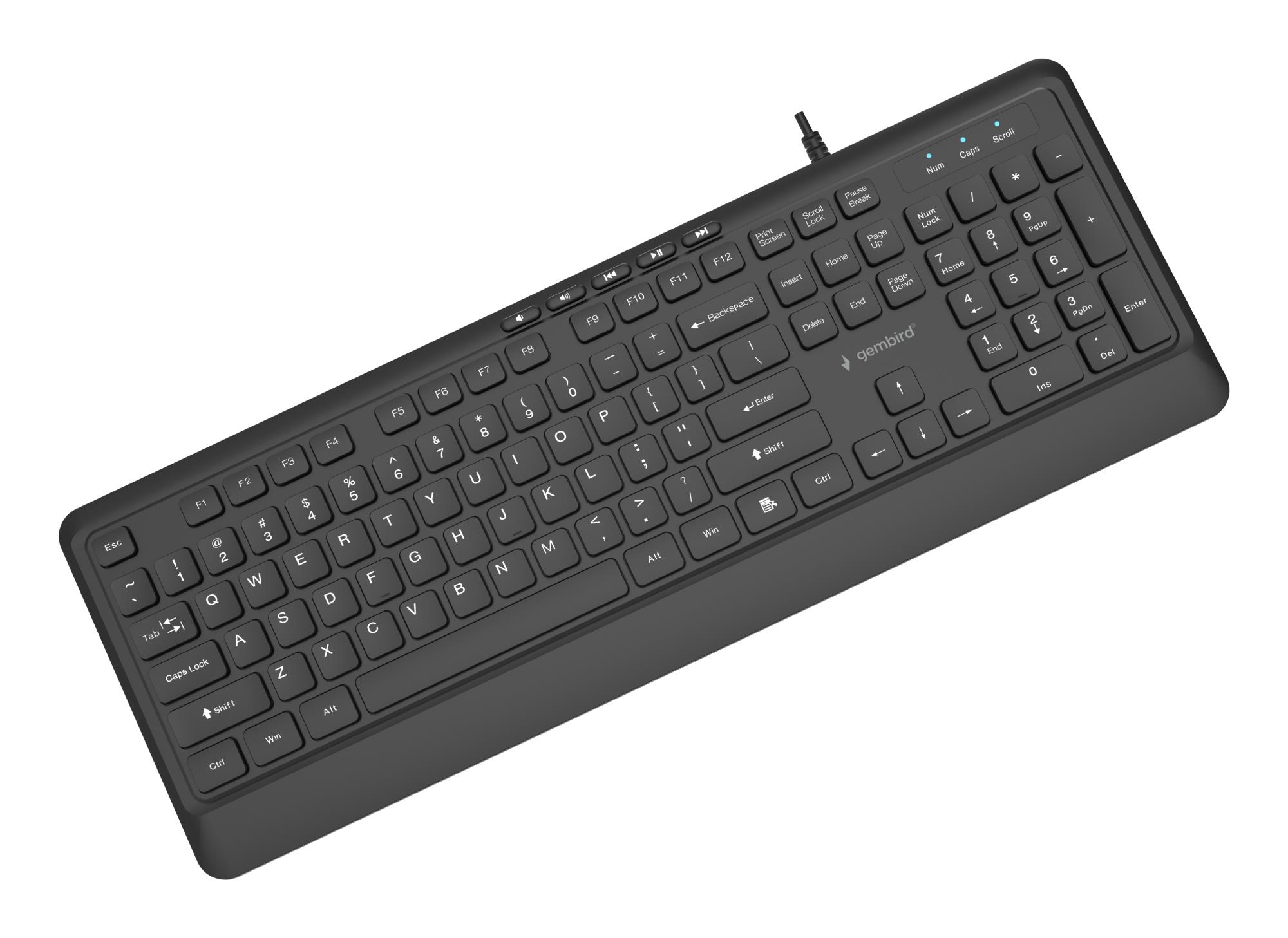 a0489826-1d99-47b6-944e-7dae919688f8 KEYBOARD MULTIMEDIA USB ENG/BLACK KB-MCH-05 GEMBIRD
