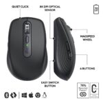 MOUSE USB WRL MX ANYWHERE 3S/GRAPHITE 910-006958 LOGITECH