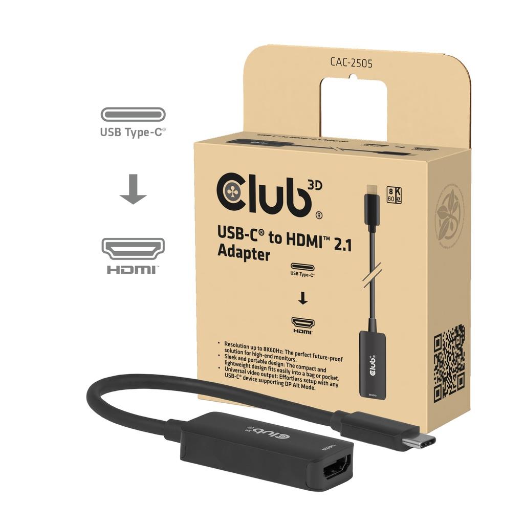 ae57afe8-223e-4d86-a00f-c3c641737186 I/O ADAPTER USB-C TO HDMI/CAC-2505 CLUB3D