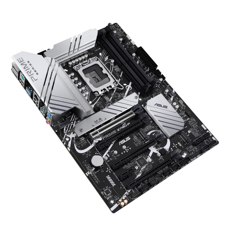 b5151abf-7543-47f5-b943-aa8aced52a4d Mainboard ASUS Intel Z790 LGA1700 ATX Memory DDR5 Memory slots 4 1xPCI-Express 3.0 1x 3xPCI-Express 4.0 16x 1xPCI-Express 5.0 16x 3xM.2 1xHDMI 1xDisplayPort 4xUSB 2.0 3xUSB 3.2 1xUSB-C 1xPS/2 1xRJ45 3xAudio port PRIMEZ790-P
