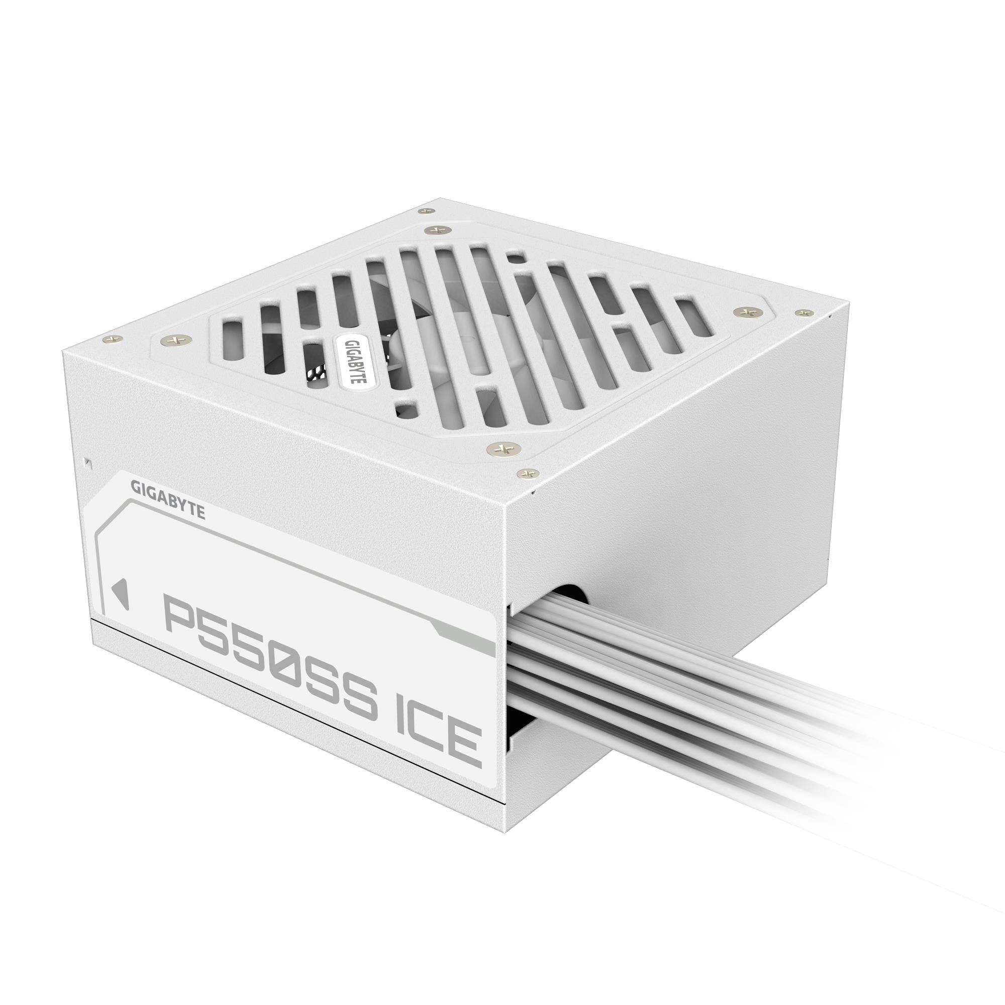 b8b65fd6-6b23-4d3a-b267-d0b86603847e Power Supply GIGABYTE GP-P550SS ICE 550 Watts Efficiency 80 PLUS SILVER PFC Active MTBF 100000 hours GP-P550SSICE