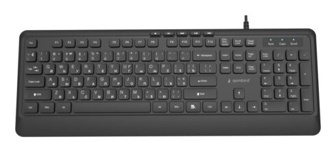 KEYBOARD MULTIMEDIA USB CYRILL/BLACK KB-MCH-05-CYRL GEMBIRD