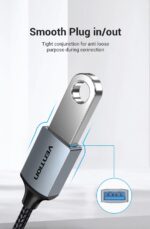 CABLE USB3.0C MALE TO A FEMALE/0.15M GRAY CCXHB VENTION