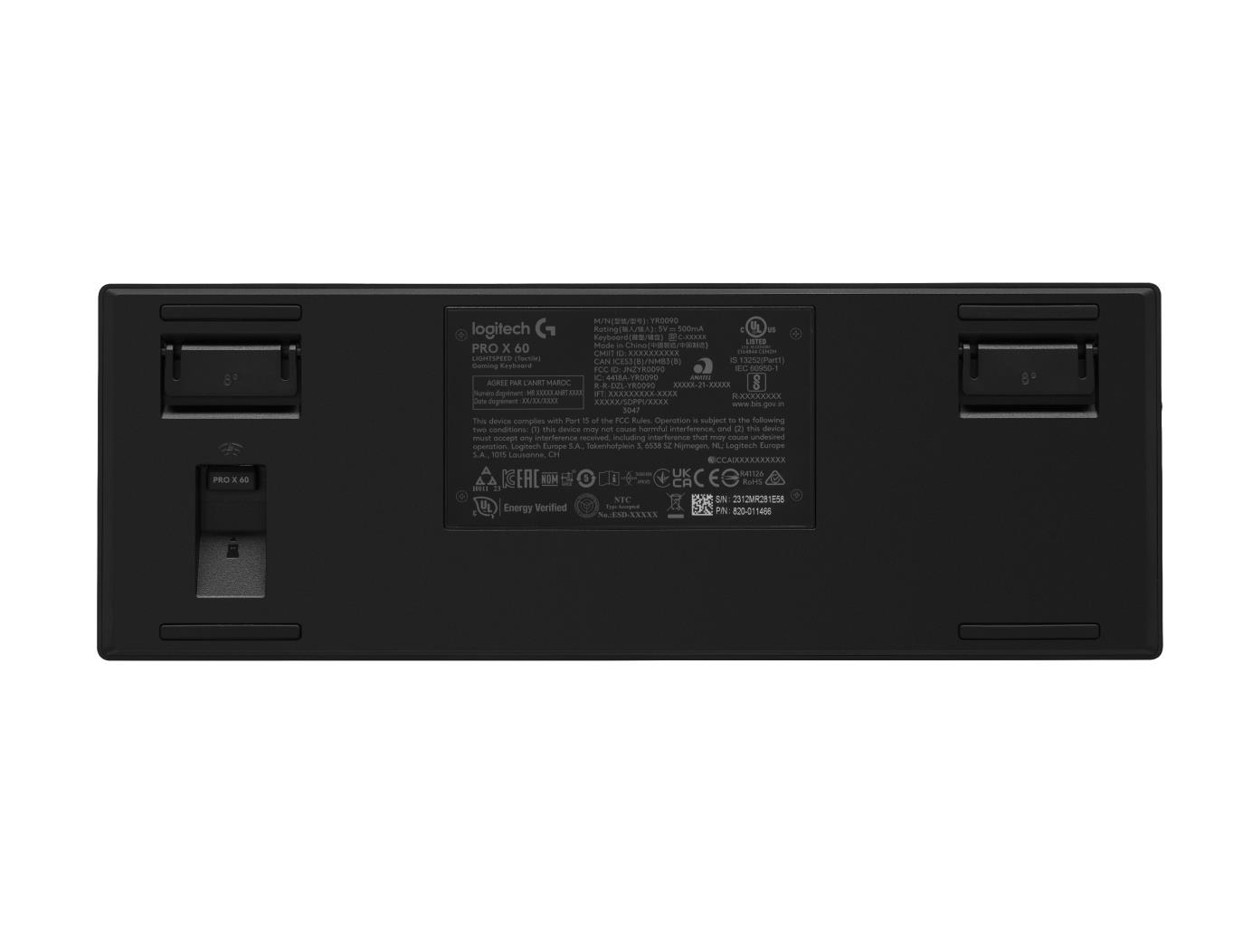 ca0dd07f-d5d9-4493-9544-938e34126707 KEYBOARD WRL PRO X 60/BLACK 920-011911 LOGITECH