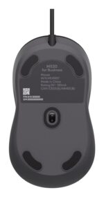 MOUSE USB OPTICAL M520/GRAPHITE 910-007511 LOGITECH