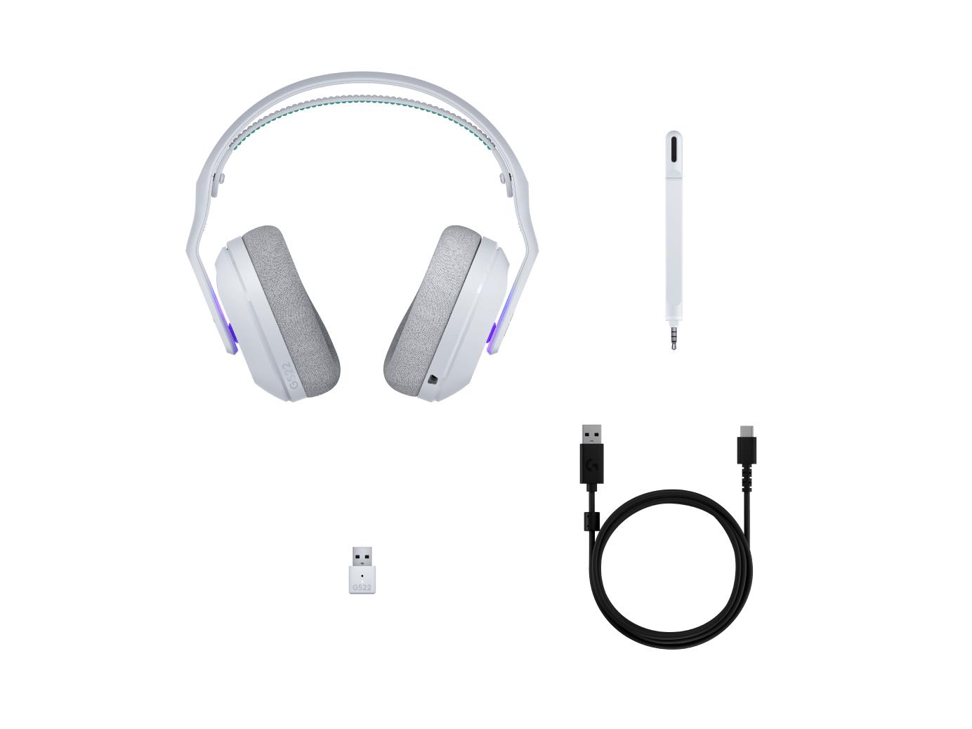 d2dc95fd-84e8-456f-8e8b-3e0c87bc5a65 HEADSET STEREO G522 LIGHTSPEED/WHITE 981-001550 LOGITECH