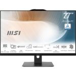 Monoblock PC MSI AM272P 1M Modern CPU Intel Intel Core 7 150U RAM 16 GB DDR5-SDRAM Screen 27 ” 1920 x 1080 pixels Storage 1000 GB SSDs 1000 GB Not available On-board graphics Yes Intel Graphics Black OS Windows 11 Pro MODERNAM272P1M-845EU