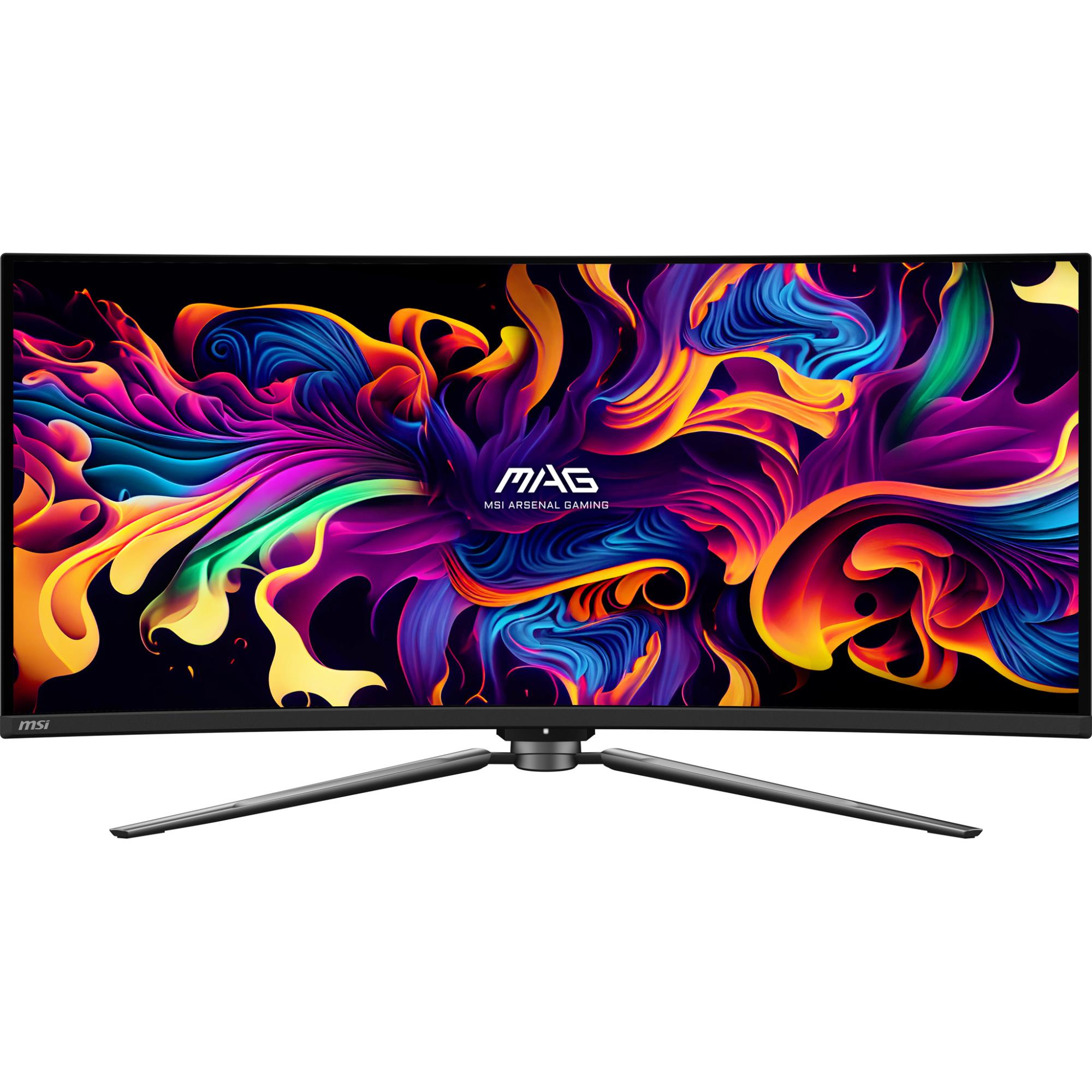 e21ed512-e3b8-4f50-89ec-f9699f4fa691 LCD Monitor MSI 34″ Curved/21 : 9 Panel QD-OLED 3440×1440 21:9 175Hz Matte 0.03 ms Swivel Height adjustable Tilt Colour Black MAG341CQPQD-OLED