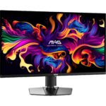 Monitor MSI 31.5″ Gaming Panel QD-OLED 3840×2160 16:9 165Hz 0.03 ms Swivel Pivot Height adjustable Tilt Colour Black MAG321UPQD-OLED