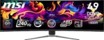 Monitor MSI 49 ” 5120 x 1440 pixels Dual QHD Native aspect ratio 32:9 QD-OLED Curved MPG491CQPXQD-OLED