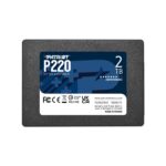 SSD PATRIOT P220 2TB SATA Write speed 500 MBytes/sec Read speed 550 MBytes/sec 2,5″ TBW 960 TB P220S2TB25