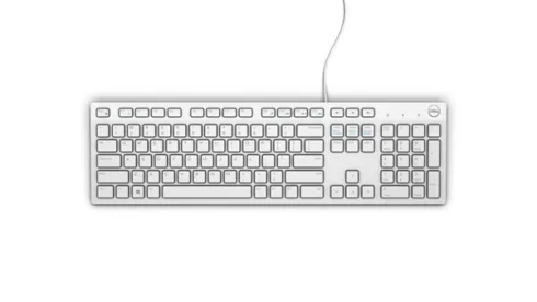 Dell   KB216   Multimedia   Wired   EN   White   USB