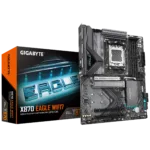 Gigabyte X870 EAGLE WIFI7   Processor family AMD   Processor socket AM5   DDR5 DIMM   Supported hard disk drive interfaces SATA, M.2   Number of SATA connectors 4