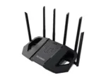 Asus   Dual Band WiFi 7 Extendable Gaming Router   TUF Gaming BE6500   802.11be   6500 Mbit/s   Ethernet LAN (RJ-45) ports 4   Mesh Support Yes   MU-MiMO Yes   Antenna type External fixed   1